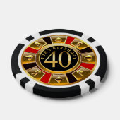 Lot De Jeton De Poker 40e anniversaire d'Amanda Tom (Simple)