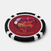 Lot De Jeton De Poker 40e anniversaire du Mariage Ruby Do (Simple)