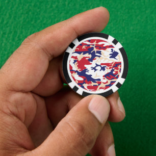 Lot De Jeton De Poker 4 juillet, Jour de l'Indépendance, Beige de camouf