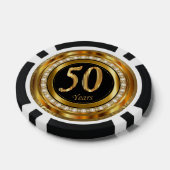 Lot De Jeton De Poker 50e anniversaire d'or (Simple)