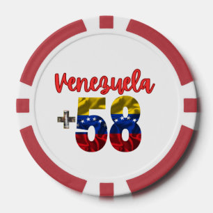 Lot De Jeton De Poker 58 Venezuela Fierté Racines authentiques du Venezu
