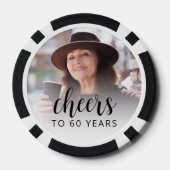 Lot De Jeton De Poker 60e anniversaire de la fête Photo Black Script Che (Verso)