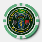 Lot De Jeton De Poker 7e Groupe des forces spéciales (Recto)