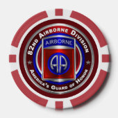 Lot De Jeton De Poker 82e division aéroportée (Recto)