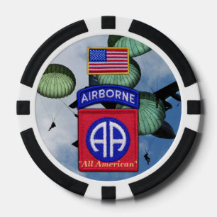 Lot De Jeton De Poker 82e régiment aéroporté du fort américain