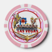 Lot De Jeton De Poker Affiche de bienvenue Las Vegas (Recto)