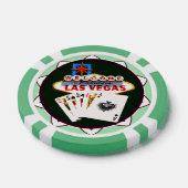 Lot De Jeton De Poker Affiche de bienvenue Las Vegas (Simple)
