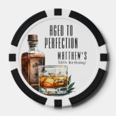 Lot De Jeton De Poker Aged To Perfection Birthday Party (Recto)