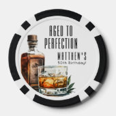 Lot De Jeton De Poker Aged To Perfection Birthday Party (Verso)