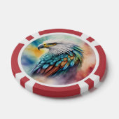 Lot De Jeton De Poker Aigle coloré (Simple)