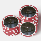 Lot De Jeton De Poker Aigle de Bald en vol (Empiler)