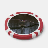 Lot De Jeton De Poker Aigle de Bald en vol (Simple)