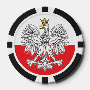 Lot De Jeton De Poker Aigle Polonais Avec Chips De Poker Gold Crown
