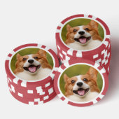 Lot De Jeton De Poker Ajouter photo de chien personnalisé Customisé (Empiler)