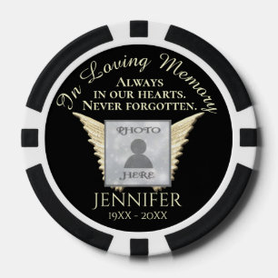 Lot De Jeton De Poker Ajouter une photo personnalisée Mémorial