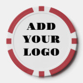 LOT DE JETON DE POKER AJOUTEZ VOTRE LOGO (Recto)