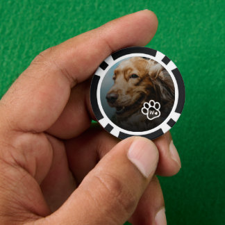 Lot De Jeton De Poker Ajoutez Votre Propre Photo Chiens Animaux Monogram