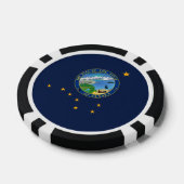 Lot De Jeton De Poker Alaskan Flag & Seal, Flag of Alaska (Simple)