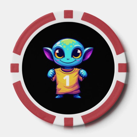 Lot De Jeton De Poker Alien de Lil (Recto)