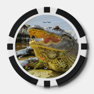 Lot De Jeton De Poker Alligator. Face à face