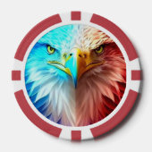 Lot De Jeton De Poker American Eagle Name & Monogram (Recto)