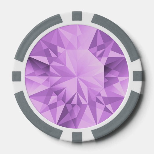 Lot De Jeton De Poker Améthyste (Recto)