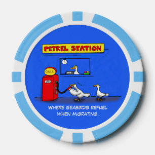 Lot De Jeton De Poker Amusant goéland de mer petrel caricature humour