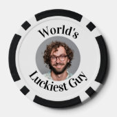 Lot De Jeton De Poker Amusant Groom Face Bachelor Party (Verso)