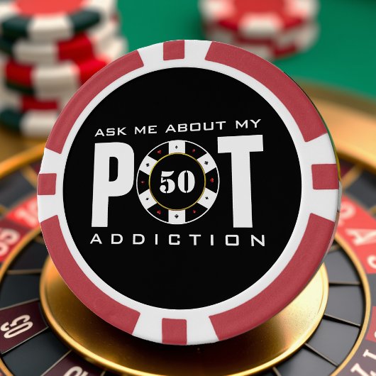 Lot De Jeton De Poker Amusant Me Demandez Mon Addiction Pot