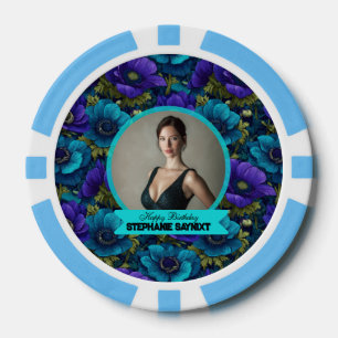 Lot De Jeton De Poker Anémones Mignonnes Anniversaire Adulte Personnalis