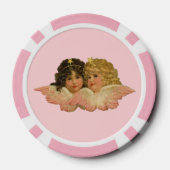 Lot De Jeton De Poker Angles victoriens rose pâle (Verso)