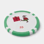 Lot De Jeton De Poker Angry Elf green 25 puce de poker rayé (Simple)