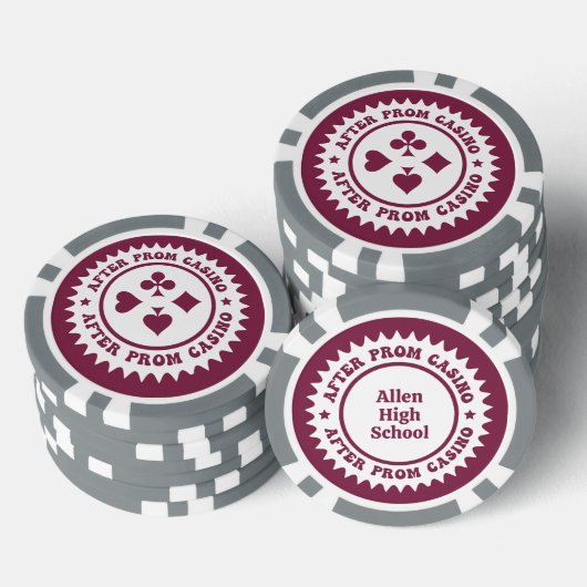 Lot De Jeton De Poker Après Prom Custom Poker Chips (Empiler)