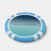 Lot De Jeton De Poker Aqua Blue Ombre (Simple)