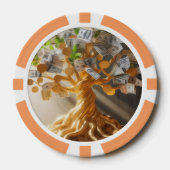 Lot De Jeton De Poker Arbre à argent (Recto)