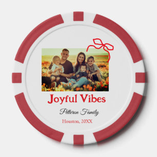 Lot De Jeton De Poker Arc rouge joyeuse Vibes ajouter nom de famille pho