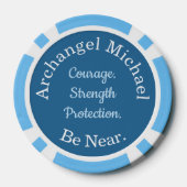 Lot De Jeton De Poker Archangel Michael “Be Near” Protection Token (Verso)