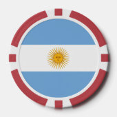 Lot De Jeton De Poker Argentina flag (Recto)