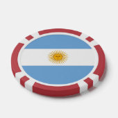 Lot De Jeton De Poker Argentina flag (Simple)