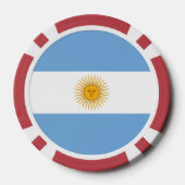 Lot De Jeton De Poker Argentina flag (Verso)