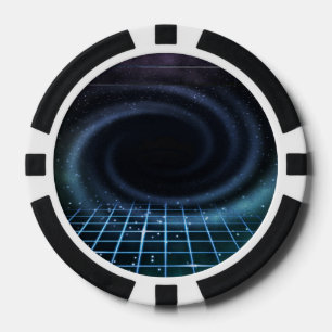 Lot De Jeton De Poker Arrière - plan intergalactique de la science