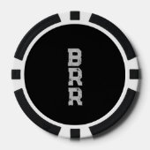 Lot De Jeton De Poker ARRIÈRE - PLAN noir du logo GRR (Recto)