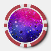 Lot De Jeton De Poker Arrière - plan rose brillant (Recto)