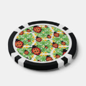 Lot De Jeton De Poker arrière - plan vert ladybug (Simple)