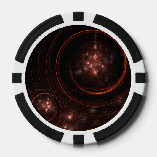 Lot De Jeton De Poker Art Abstrait Starlight (Recto)