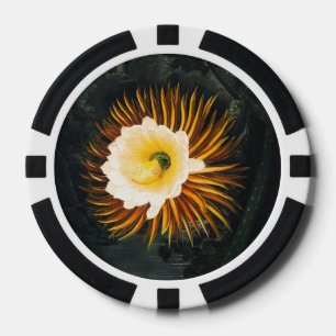 Lot De Jeton De Poker Art gothique de Cereus nocturne vintage