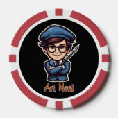 Lot De Jeton De Poker Art Nerd (Recto)