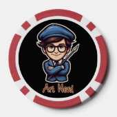 Lot De Jeton De Poker Art Nerd (Verso)