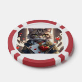 Lot De Jeton De Poker As des Coeurs Chat (Simple)