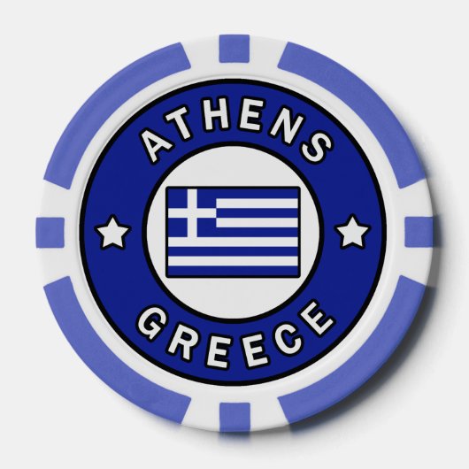 Lot De Jeton De Poker Athènes Grèce (Recto)